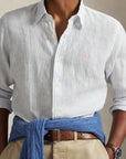 chemise-ralph-lauren-bleue-lin-homme-710B15594004-zoom