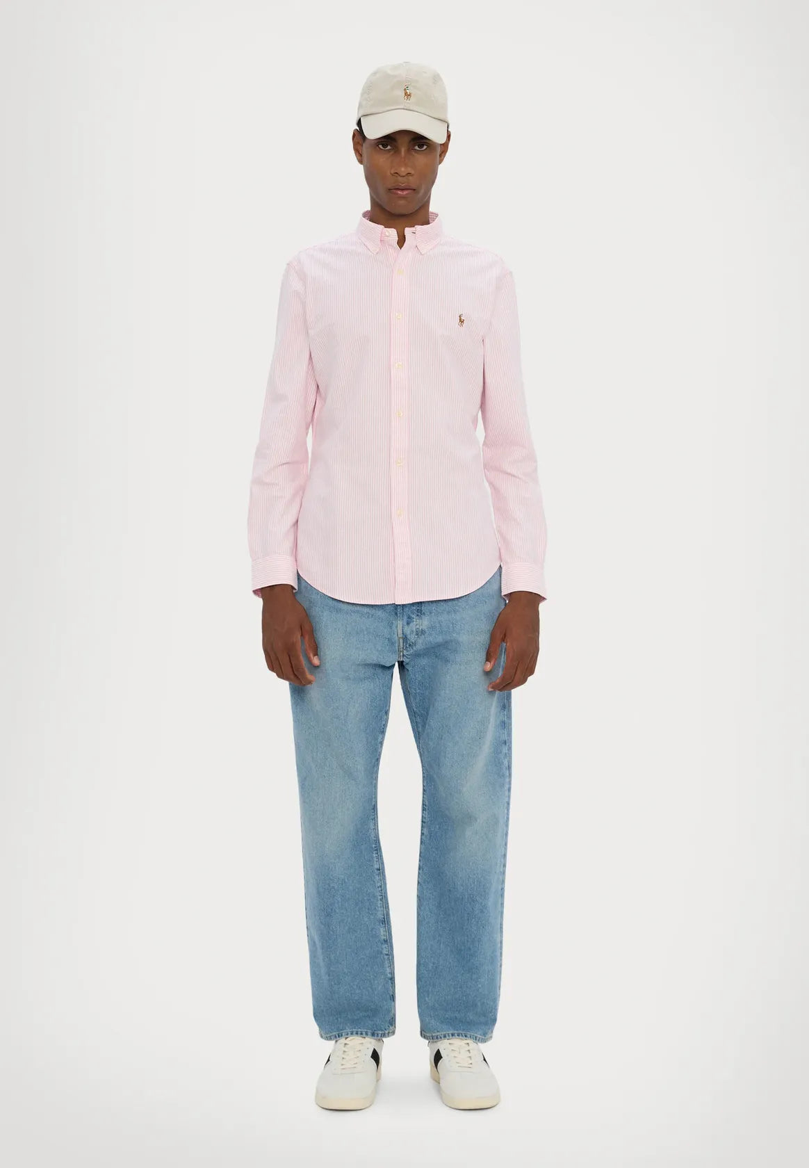 chemise-ralph-lauren-homme-rose-face