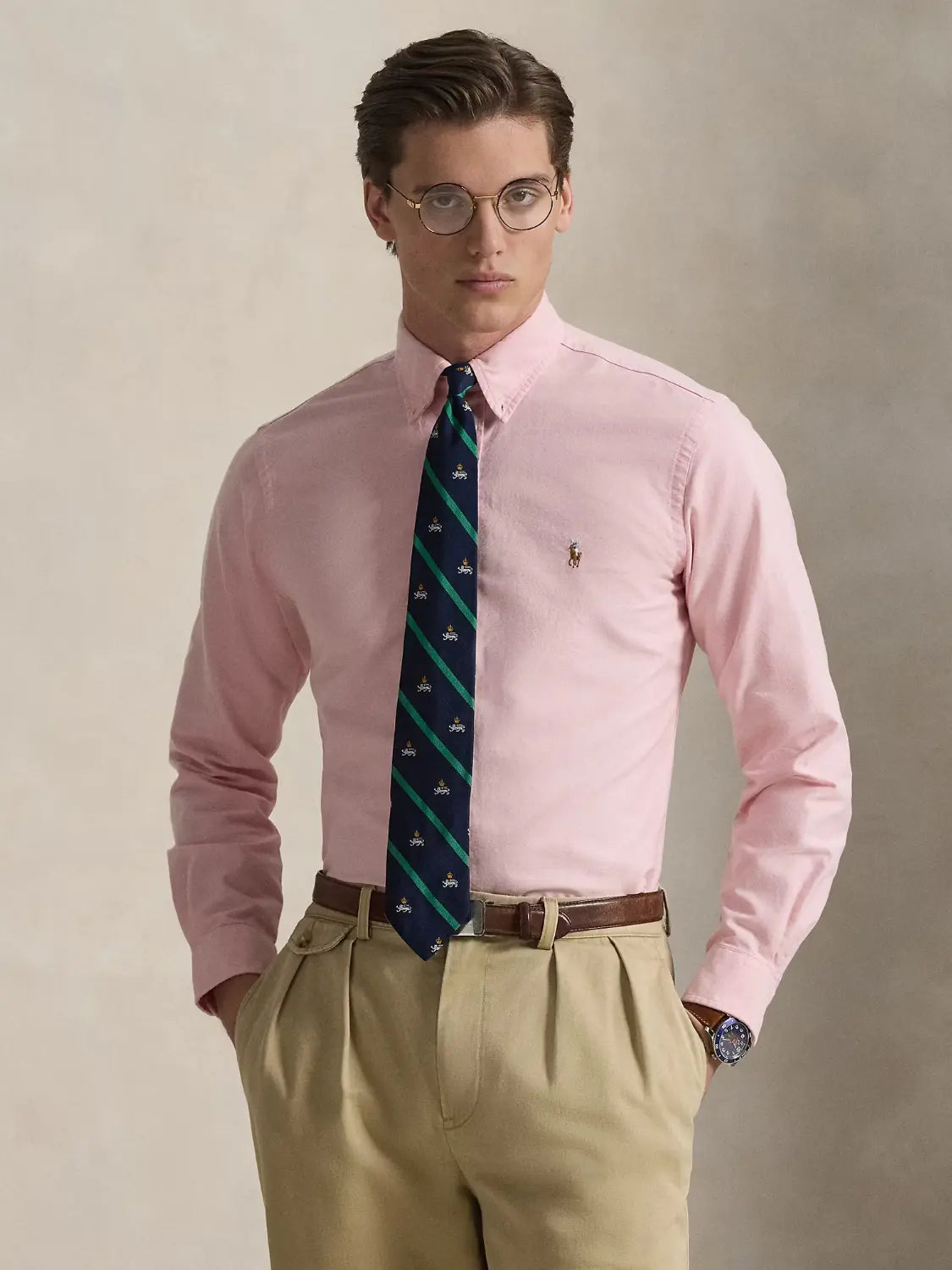 chemise-ralph-lauren-rose-face-710792041003