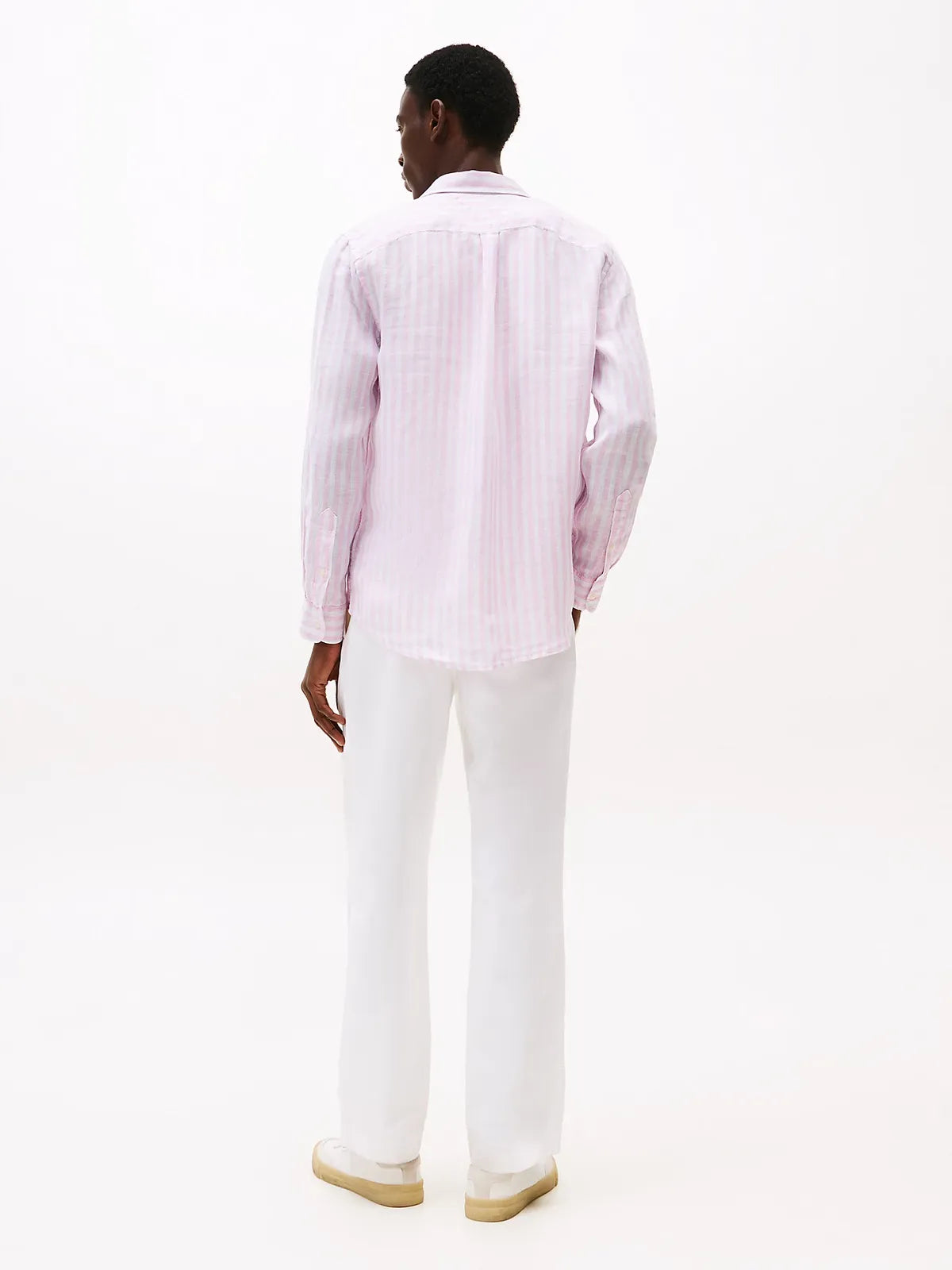 chemise-rayee-tommy-hilfiger-homme-rose-dos