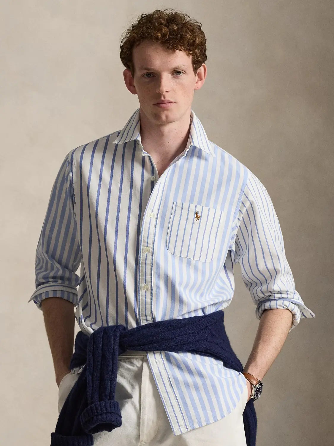 chemise-rayures-ralph-lauren-bleue-homme-710B18633001-face