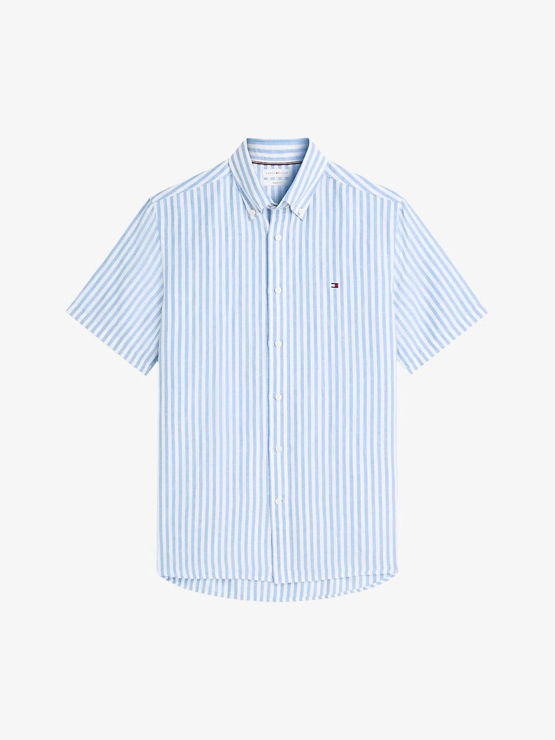 chemise-rayures-tommy-hilfiger-bleue-homme-MW0MW433130A4-a-plat