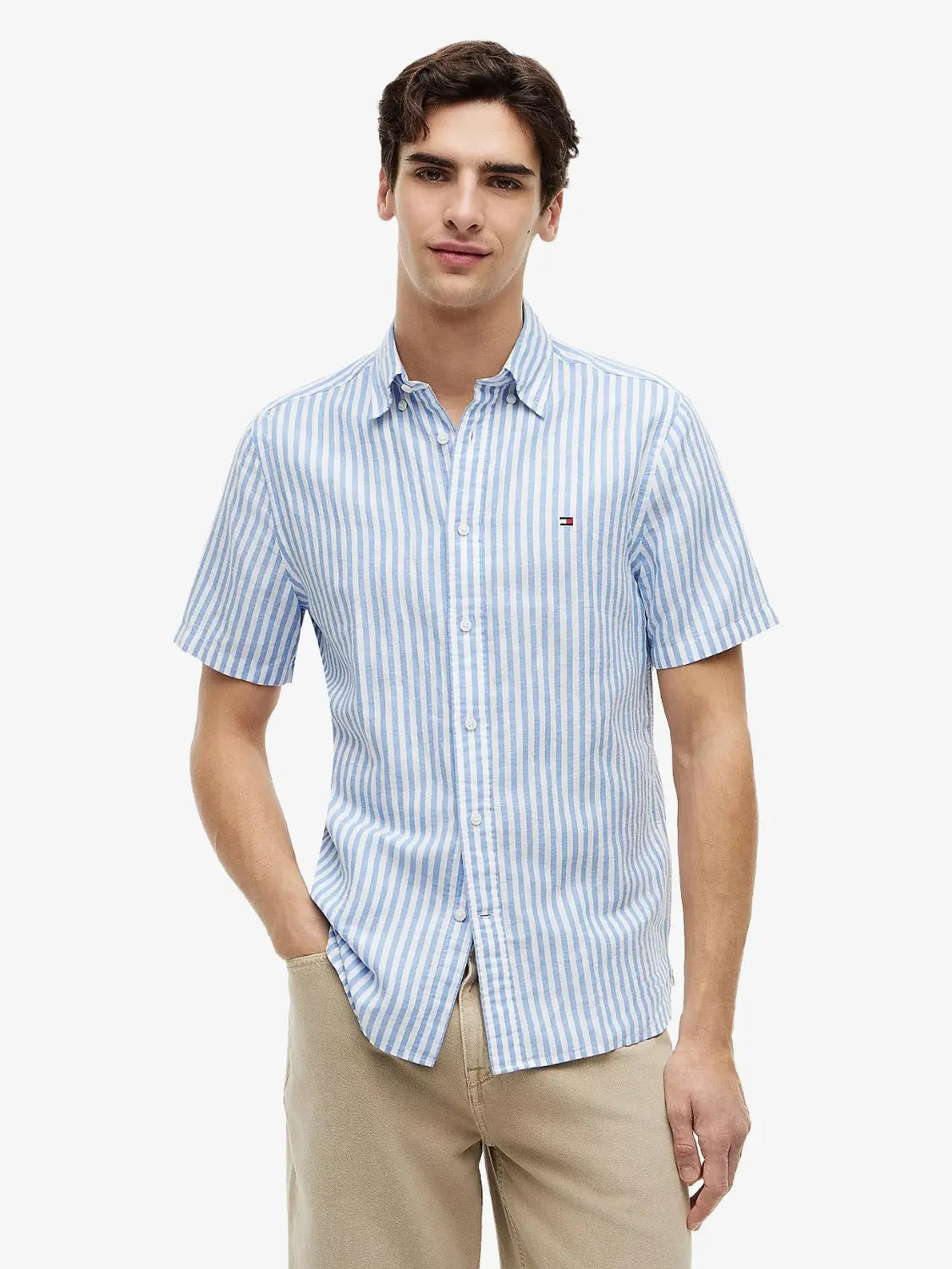 chemise-rayures-tommy-hilfiger-bleue-homme-MW0MW433130A4-face