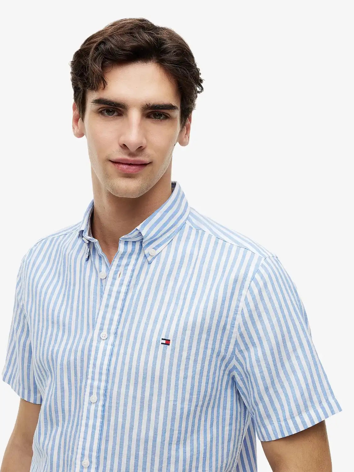 chemise-rayures-tommy-hilfiger-bleue-homme-MW0MW433130A4-zoom