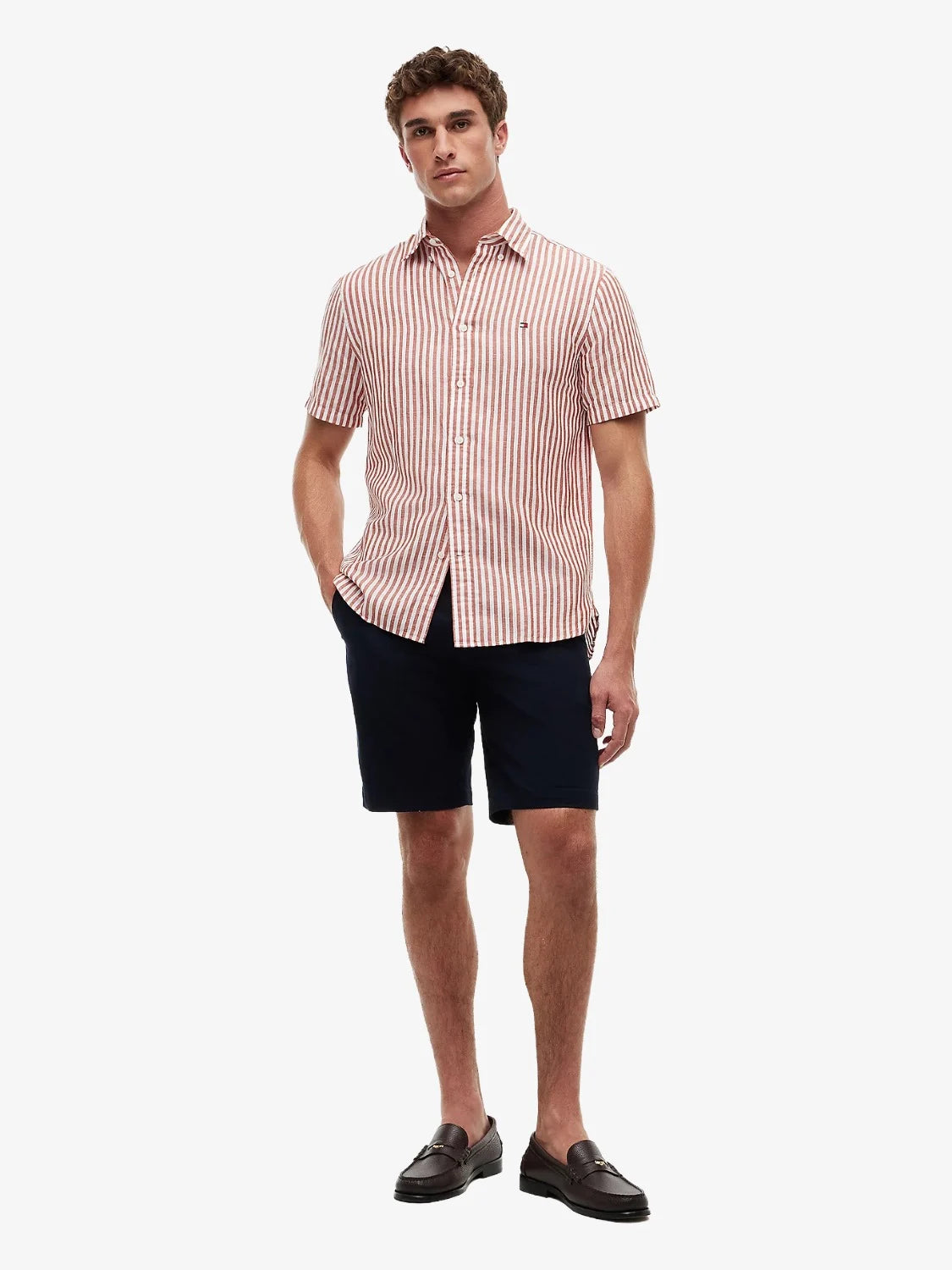 chemise-rayures-tommy-hilfiger-rouge-homme-MW0MW433130DM-porte