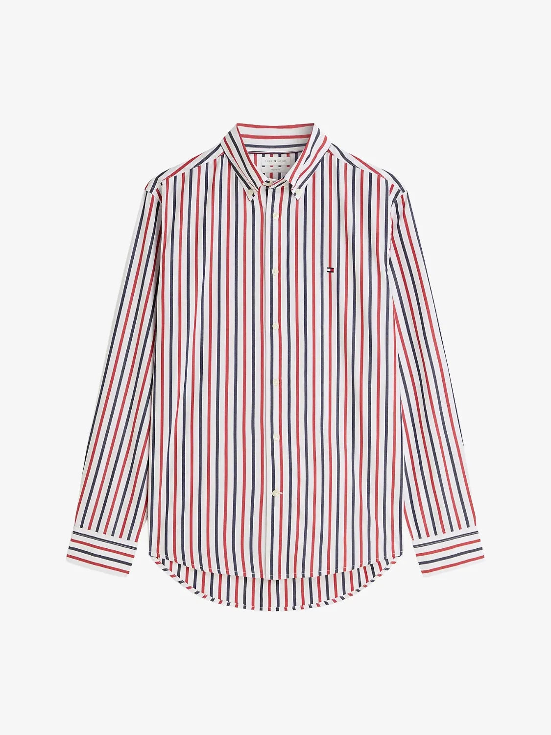 chemise-rayures-tommy-hilfiger-rouge-homme-MW0MW433150EV-a-plat