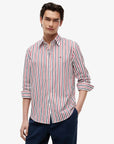chemise-rayures-tommy-hilfiger-rouge-homme-MW0MW433150EV-face
