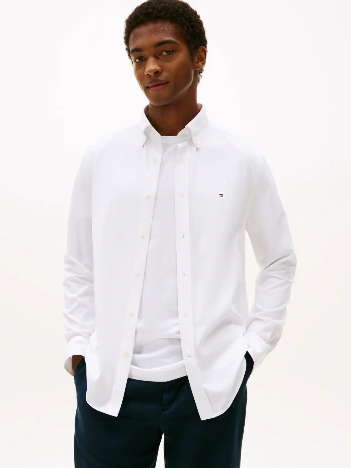 chemise-tommy-hifilger-homme-blanc-face
