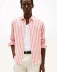 chemise-tommy-hifilger-homme-orange-face