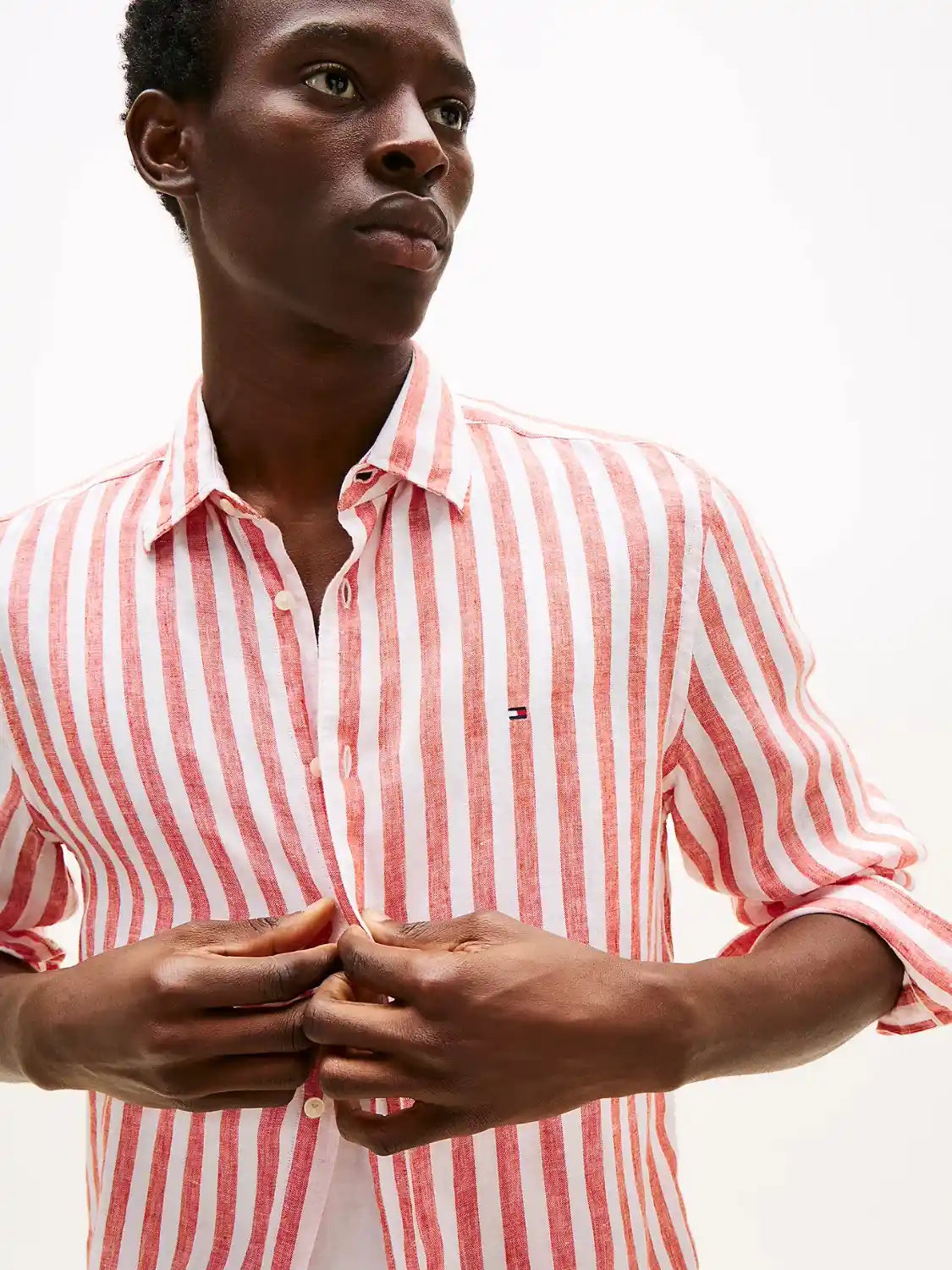 chemise-tommy-hifilger-homme-orange-zoom