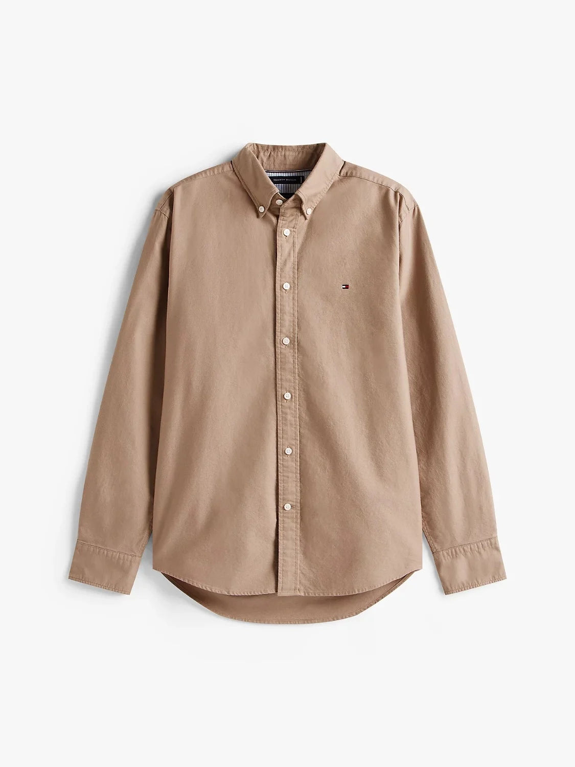 chemise-tommy-hilfiger-beige-homme-MW0MW357740F6-a-plat