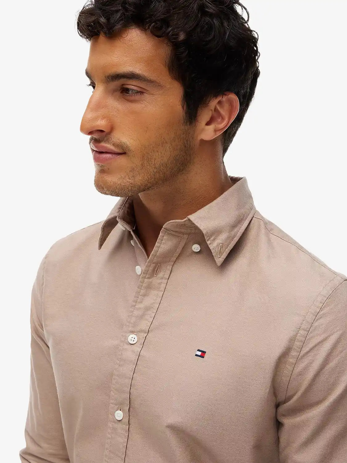 chemise-tommy-hilfiger-beige-homme-MW0MW357740F6-zoom