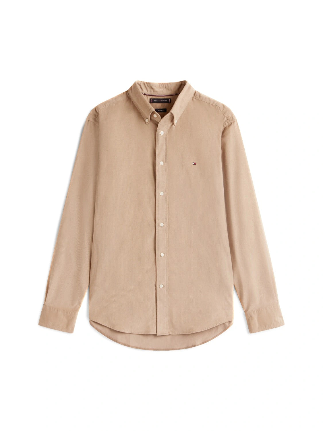 chemise-tommy-hilfiger-beige-homme-a-plat