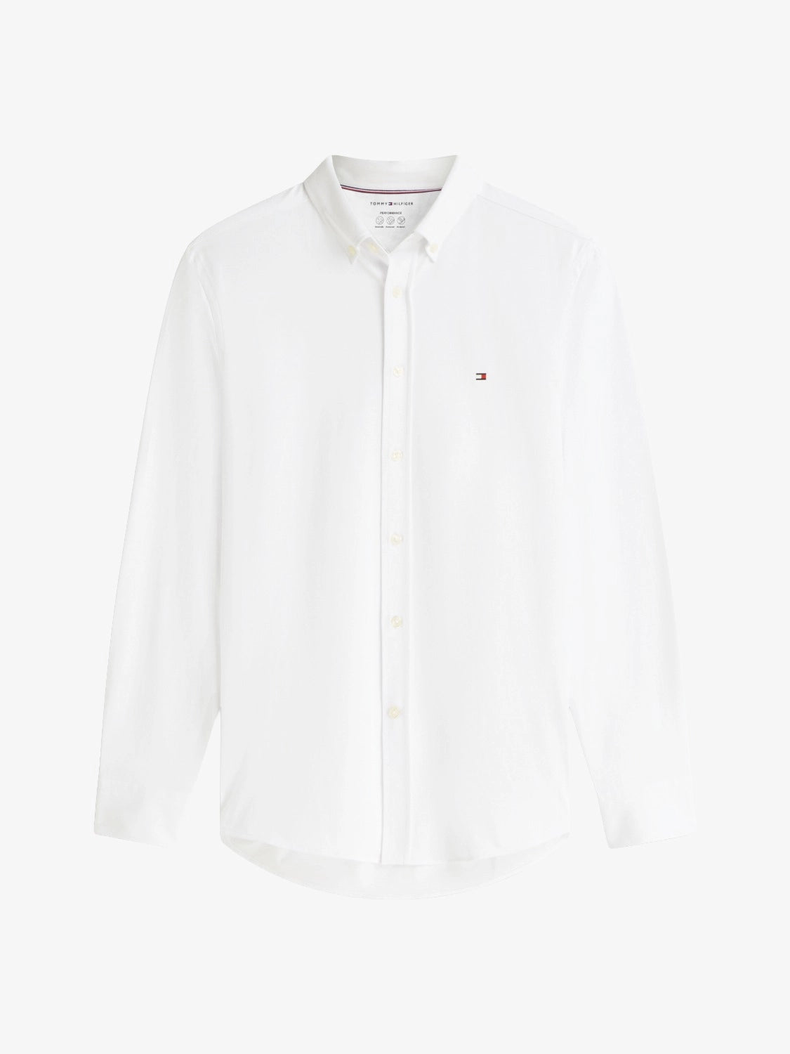 chemise-tommy-hilfiger-blanche-homme-MW0MW41059YBR-a-plat