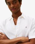 chemise-tommy-hilfiger-blanche-lin-homme-MW0MW41531YBR-zoom