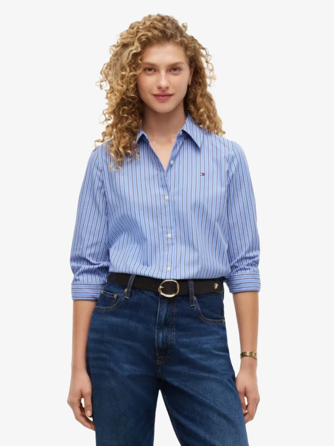 chemise-tommy-hilfiger-bleue-face-ww0ww511550fa