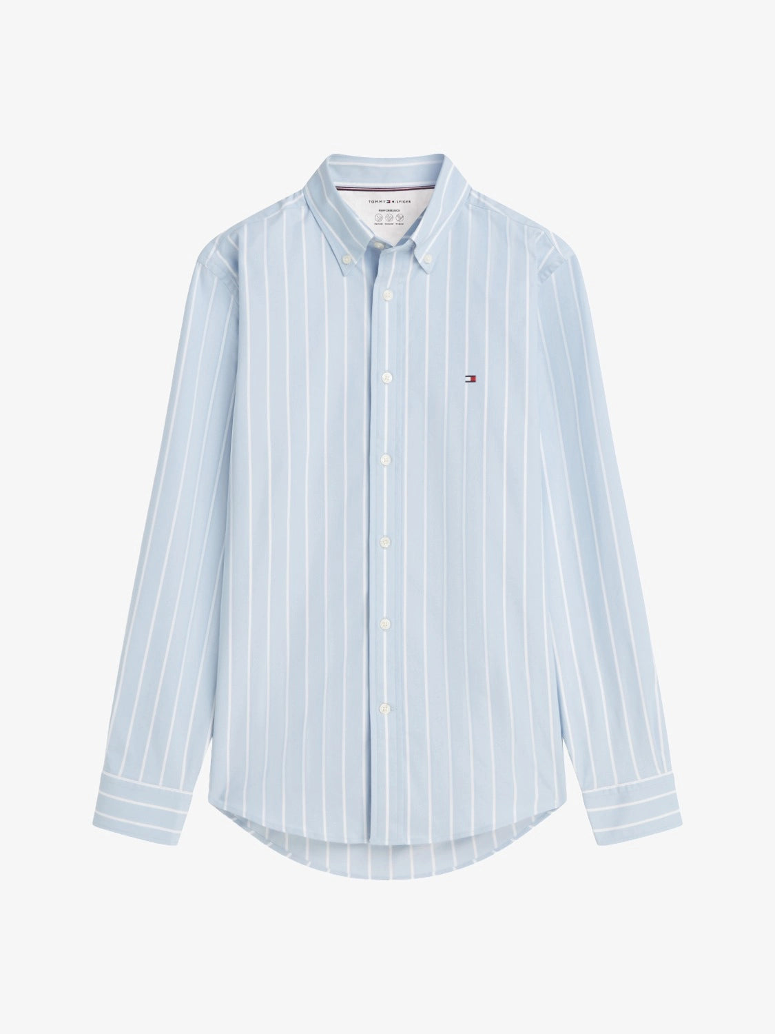chemise-tommy-hilfiger-bleue-homme-MW0MW434300A4-a-plat