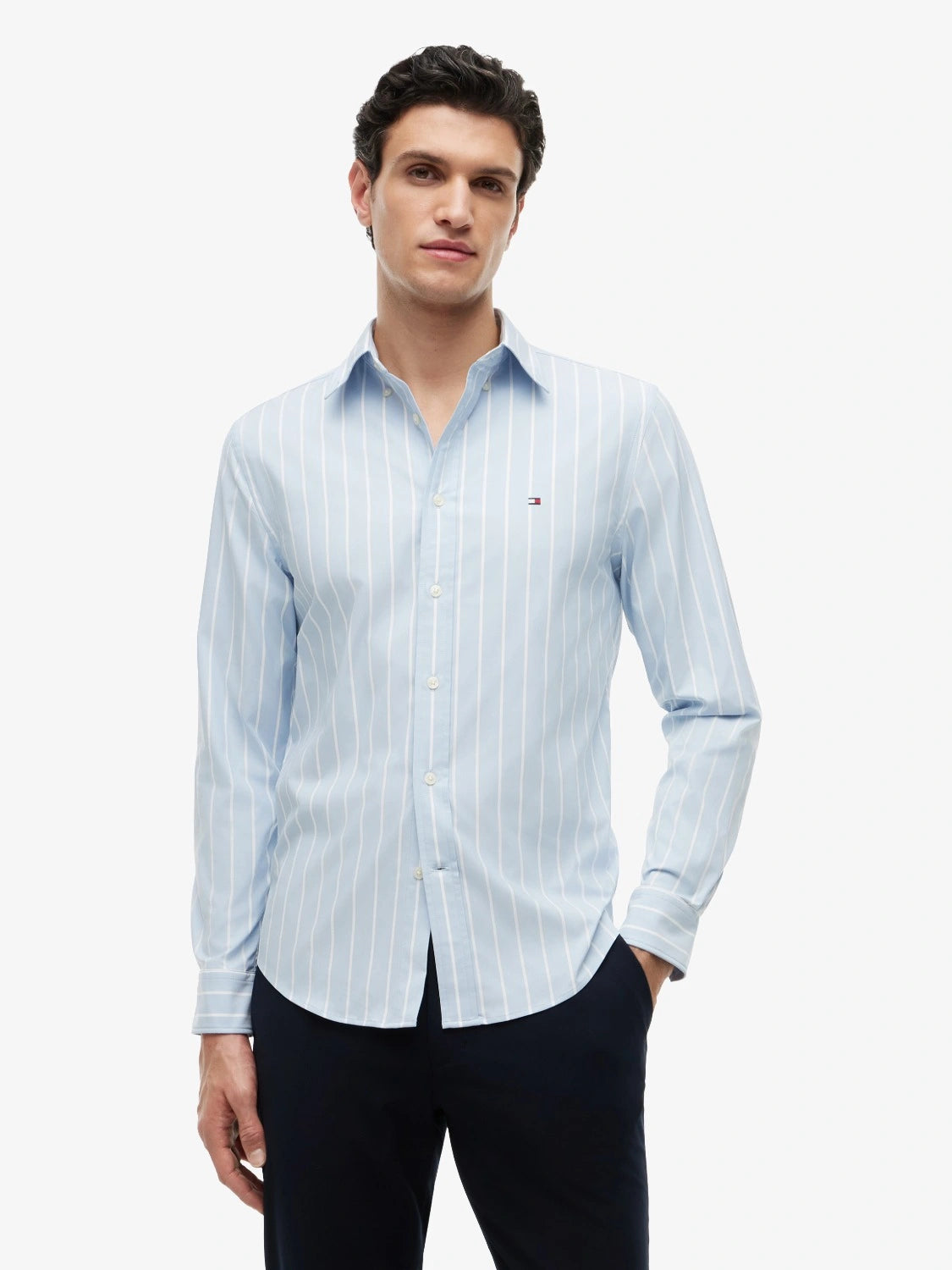 chemise-tommy-hilfiger-bleue-homme-MW0MW434300A4-face