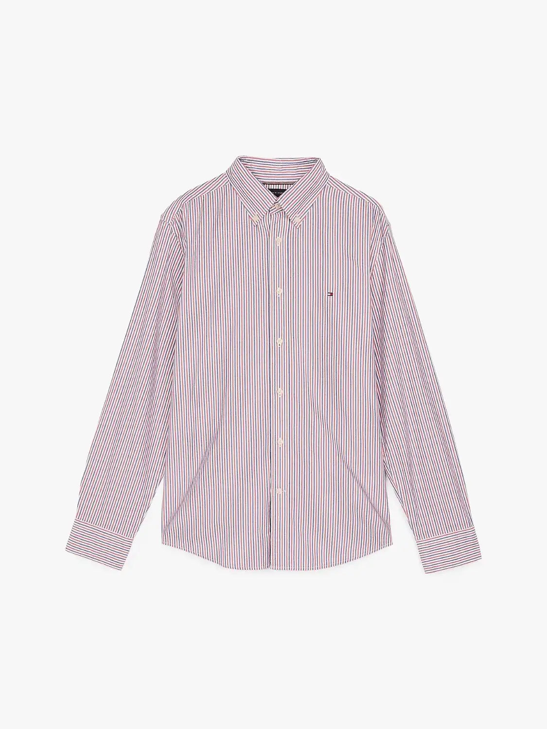 chemise-tommy-hilfiger-bordeaux-homme-a-plat