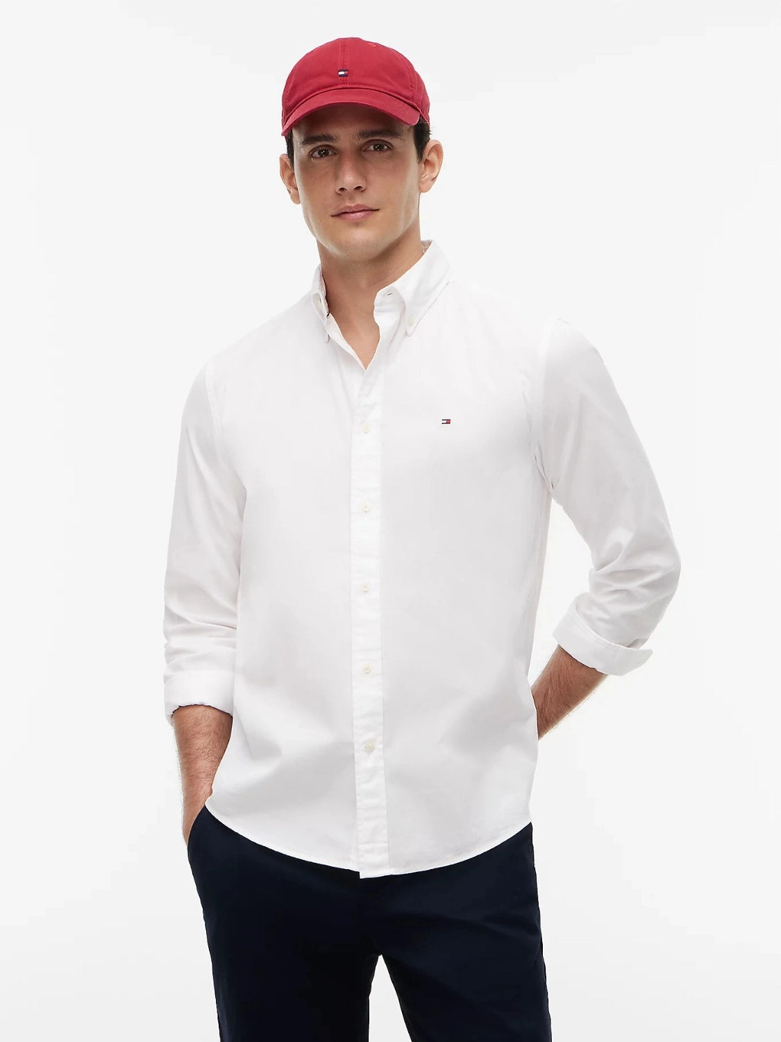 chemise-tommy-hilfiger-homme-blanche-MW0MW39988YBR-face