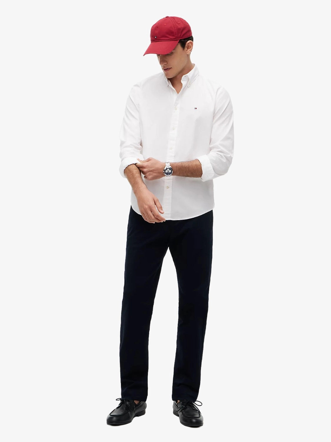 chemise-tommy-hilfiger-homme-blanche-MW0MW39988YBR-porte