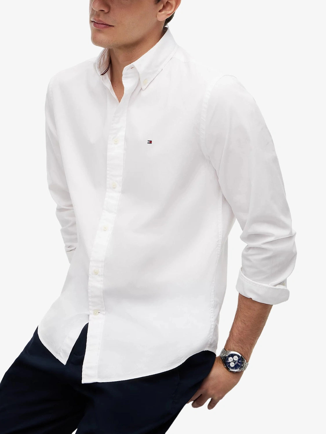 chemise-tommy-hilfiger-homme-blanche-MW0MW39988YBR-zoom
