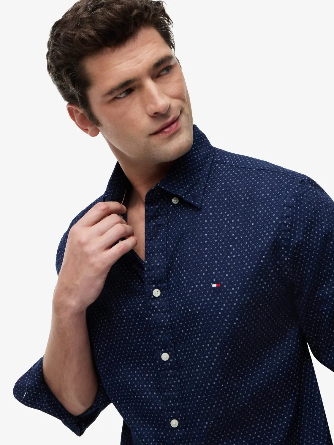 chemise-tommy-hilfiger-marine-hommeMW0MW433180GY-zoom