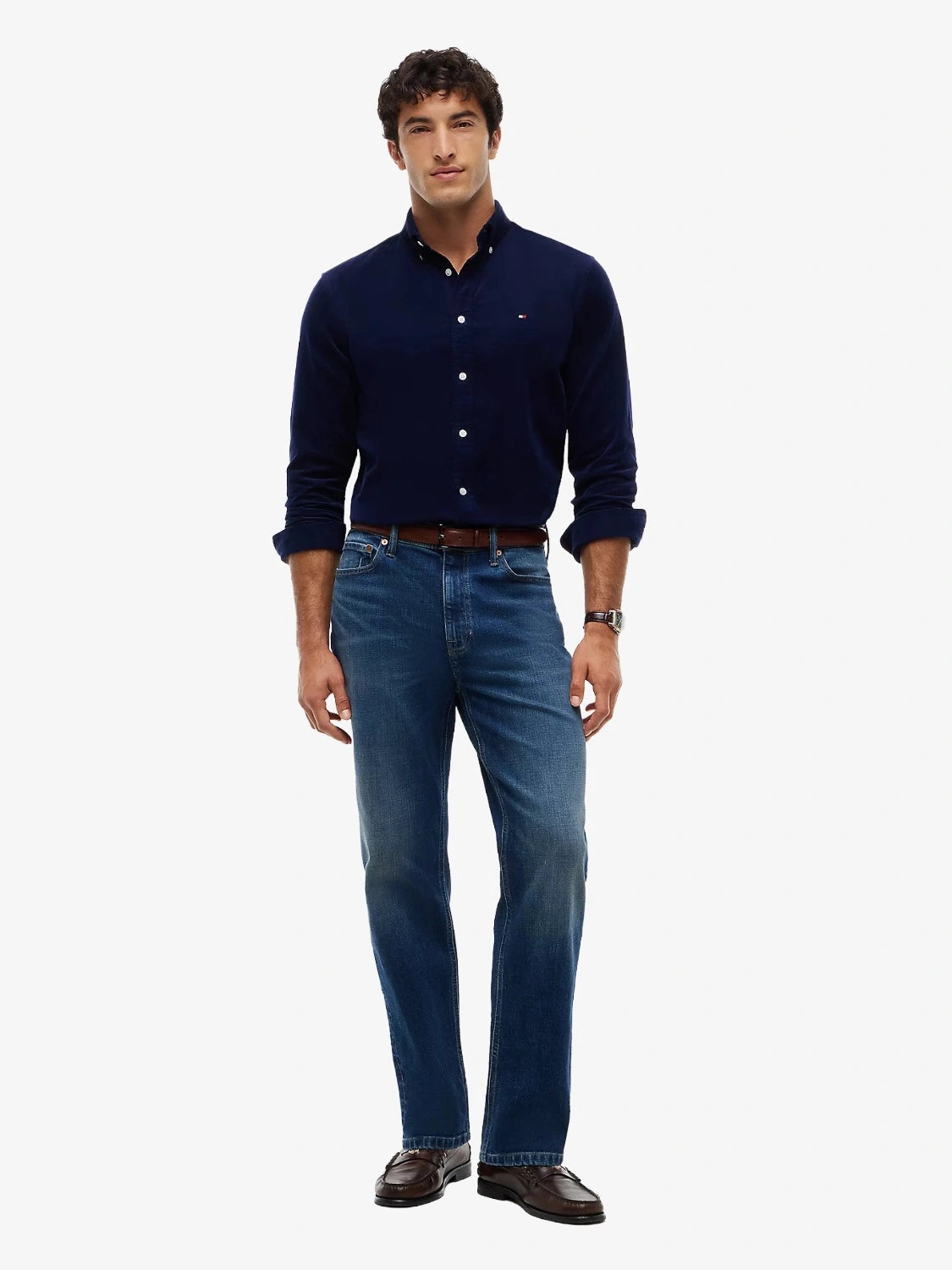 chemise-tommy-hilfiger-marine-velours-MW0MW40486BCL-porte