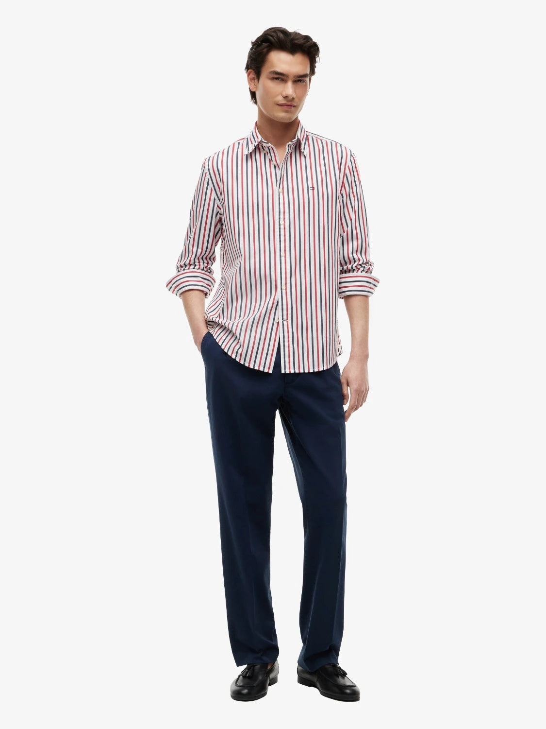 chemise-tommy-hilfiger-rouge-homme-MW0MW433150EV-porte