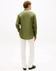 chemise-tommy-hilfiger-vert-fonce-lin-mw0mw41530msx-ar