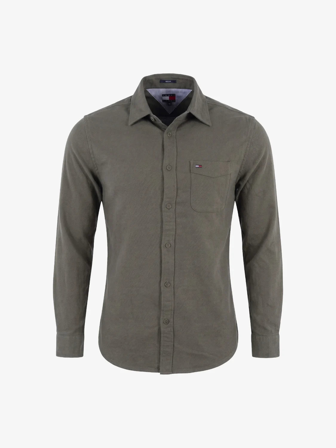 chemise-tommy-jeans-kaki-a-plat-dm0dm23529m04