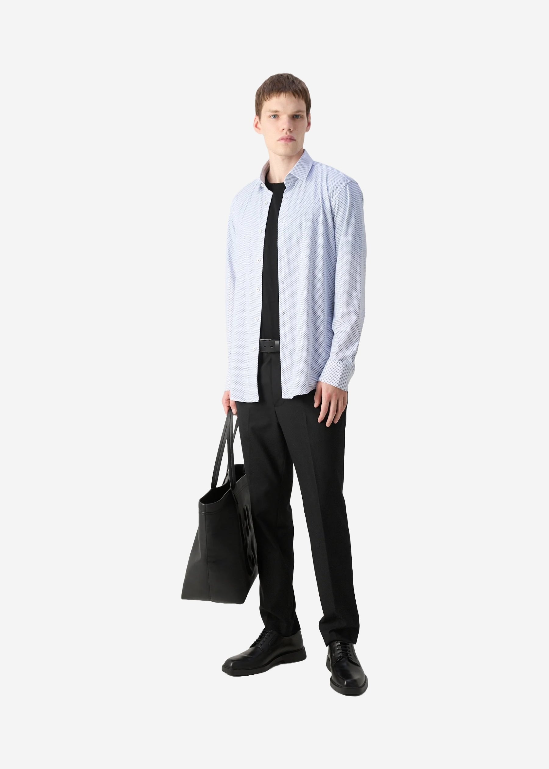 Chemise BOSS bleue homme | Georgespaul 