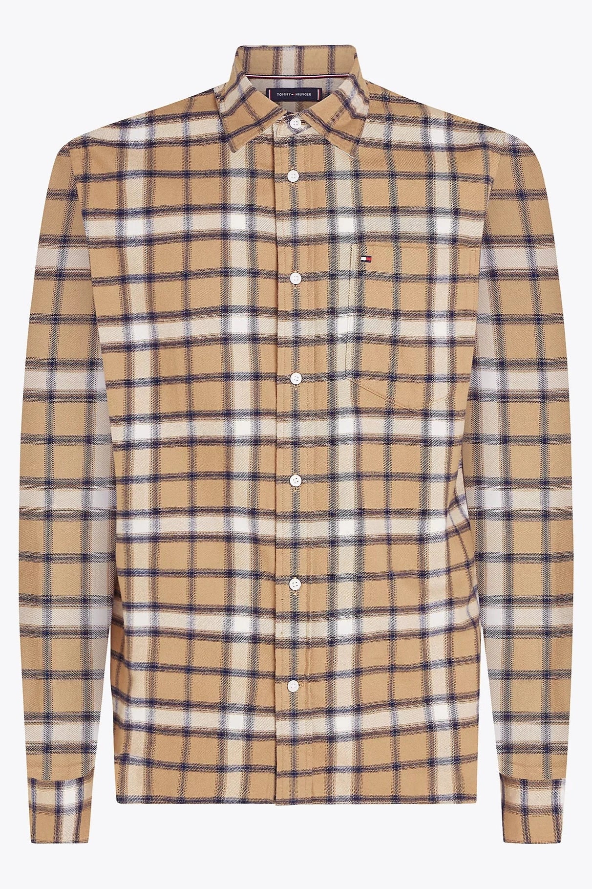 Chemise à motifs Tommy Hilfiger marron | Georgespaul