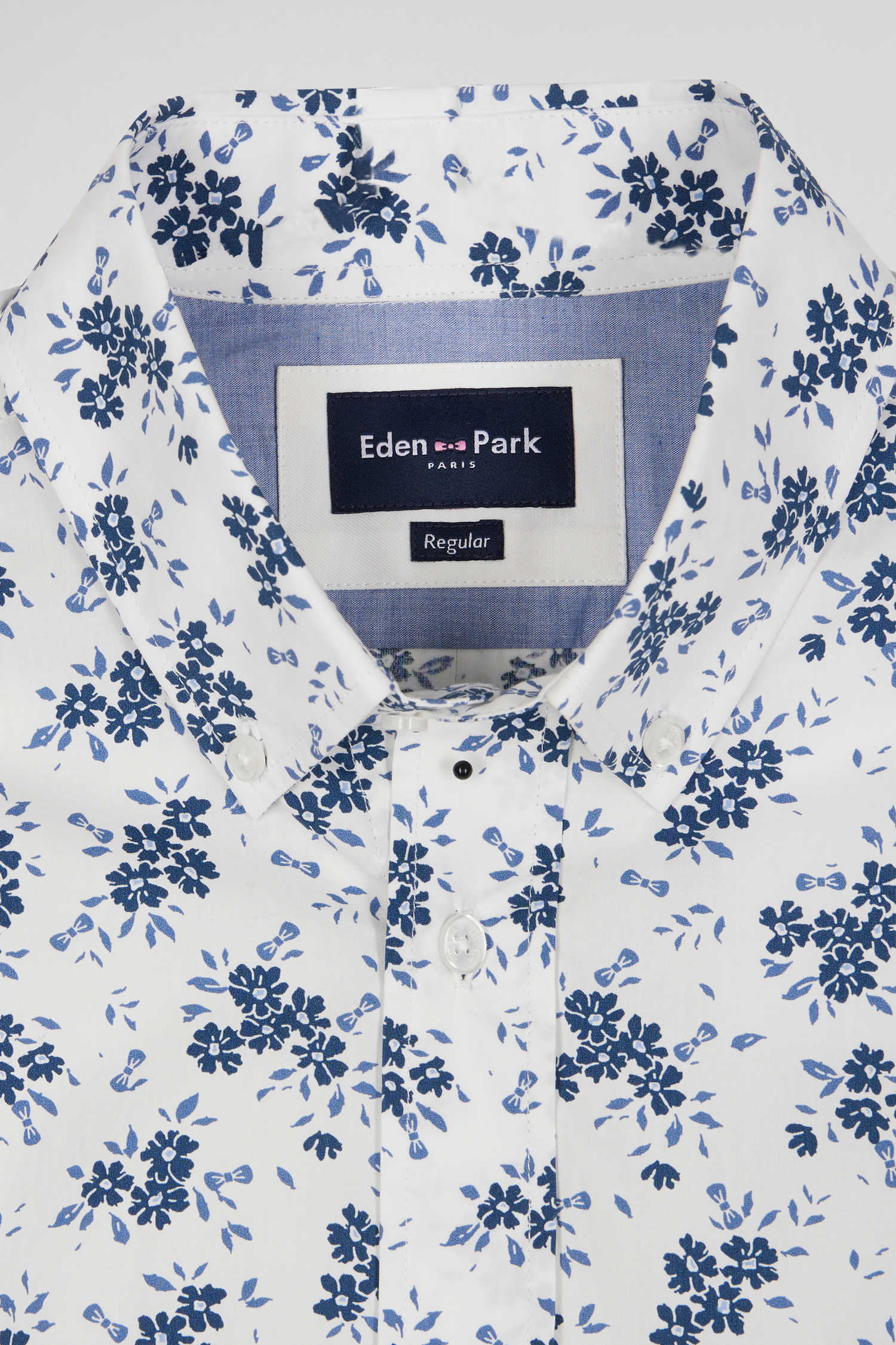 Chemise à motifs Eden Park beige | Georgespaul     