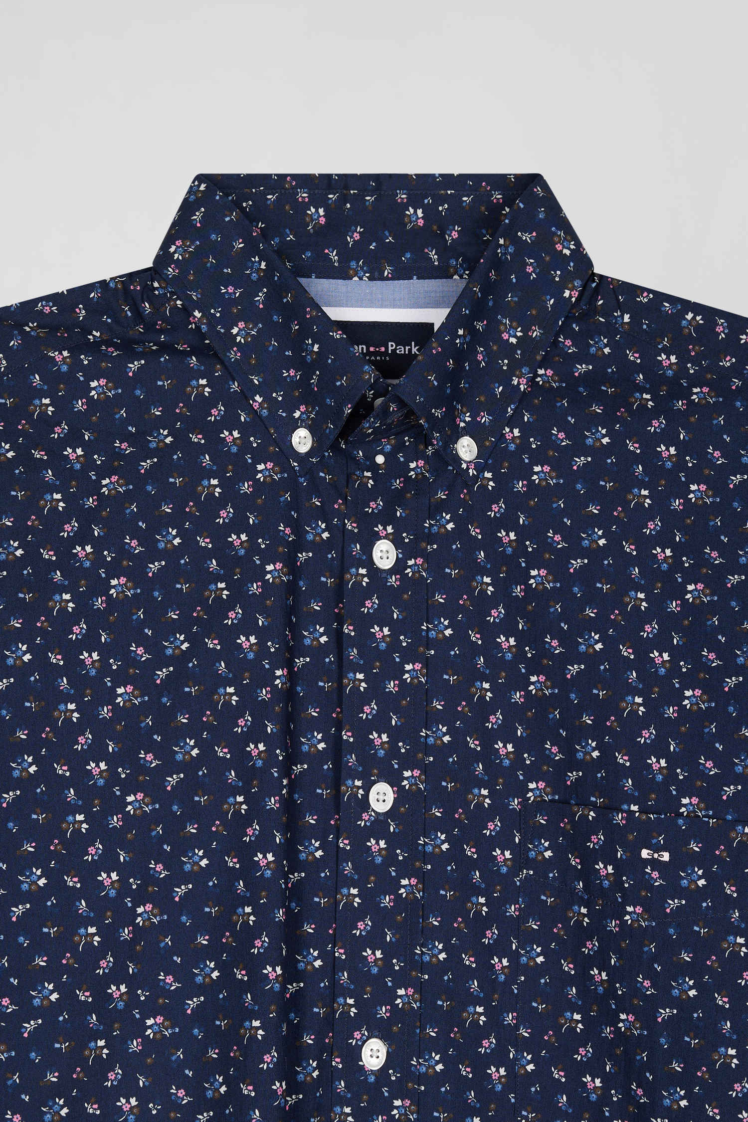 Chemise à motifs Eden Park marine | Georgespaul    