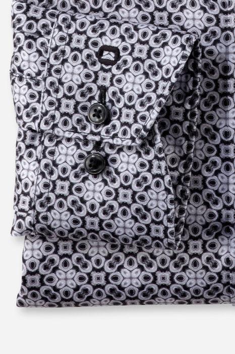 Chemise à motifs OLYMP grise | Georgespaul        