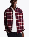 Chemise à carreaux Tommy Hilfiger rouge - Georgespaul 