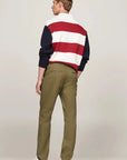 Pantalon chino Tommy Hilfiger kaki homme | Georgespaul 