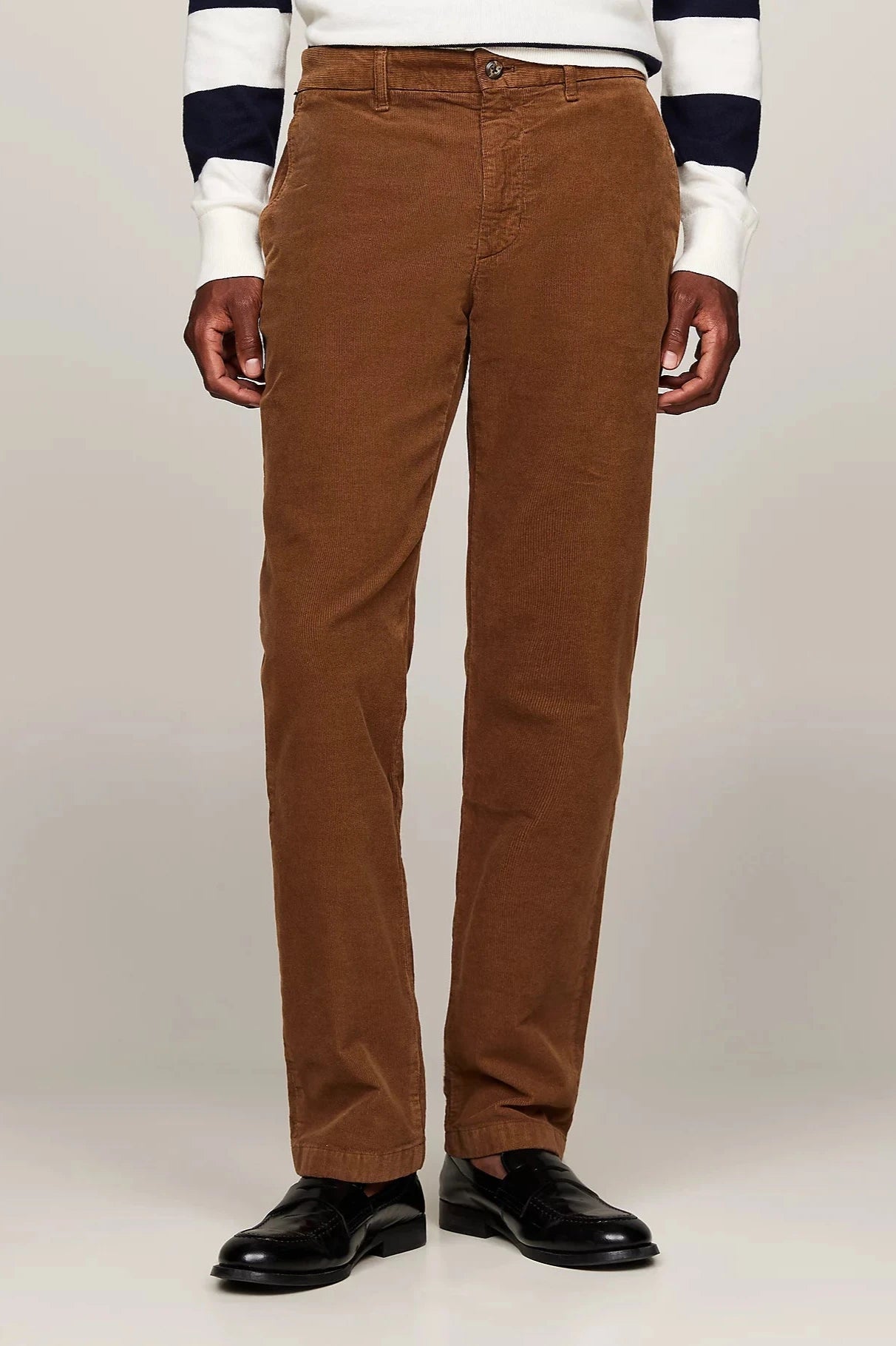 Pantalon chino Tommy Hilfiger marron | Georgespaul 