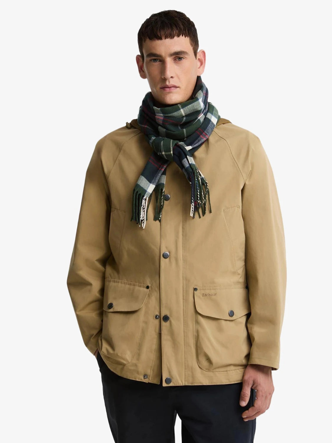 echarpe-tartan-barbour-verte-USC0300TN98 -porte