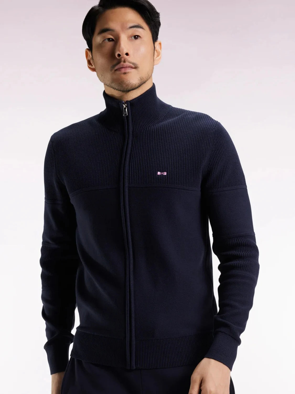 gilet-eden-park-homme-marine-face-zoom