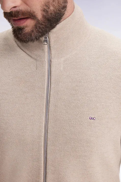 gilet-zippe-eden-park-beige-homme-zoom