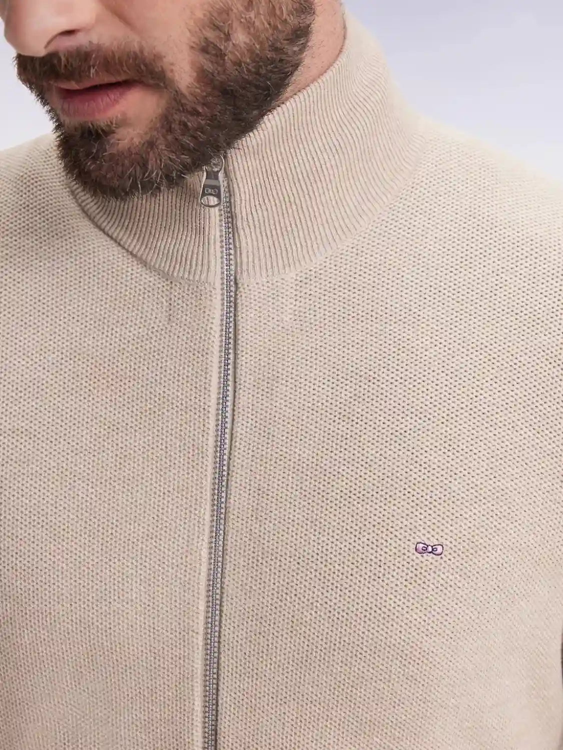 gilet-zippe-eden-park-homme-beige-zoom