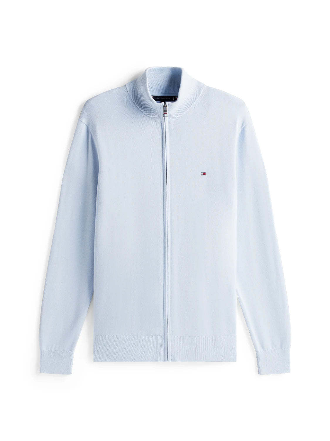 gilet-zippe-tommy-hilfiger-homme-bleu-a-plat
