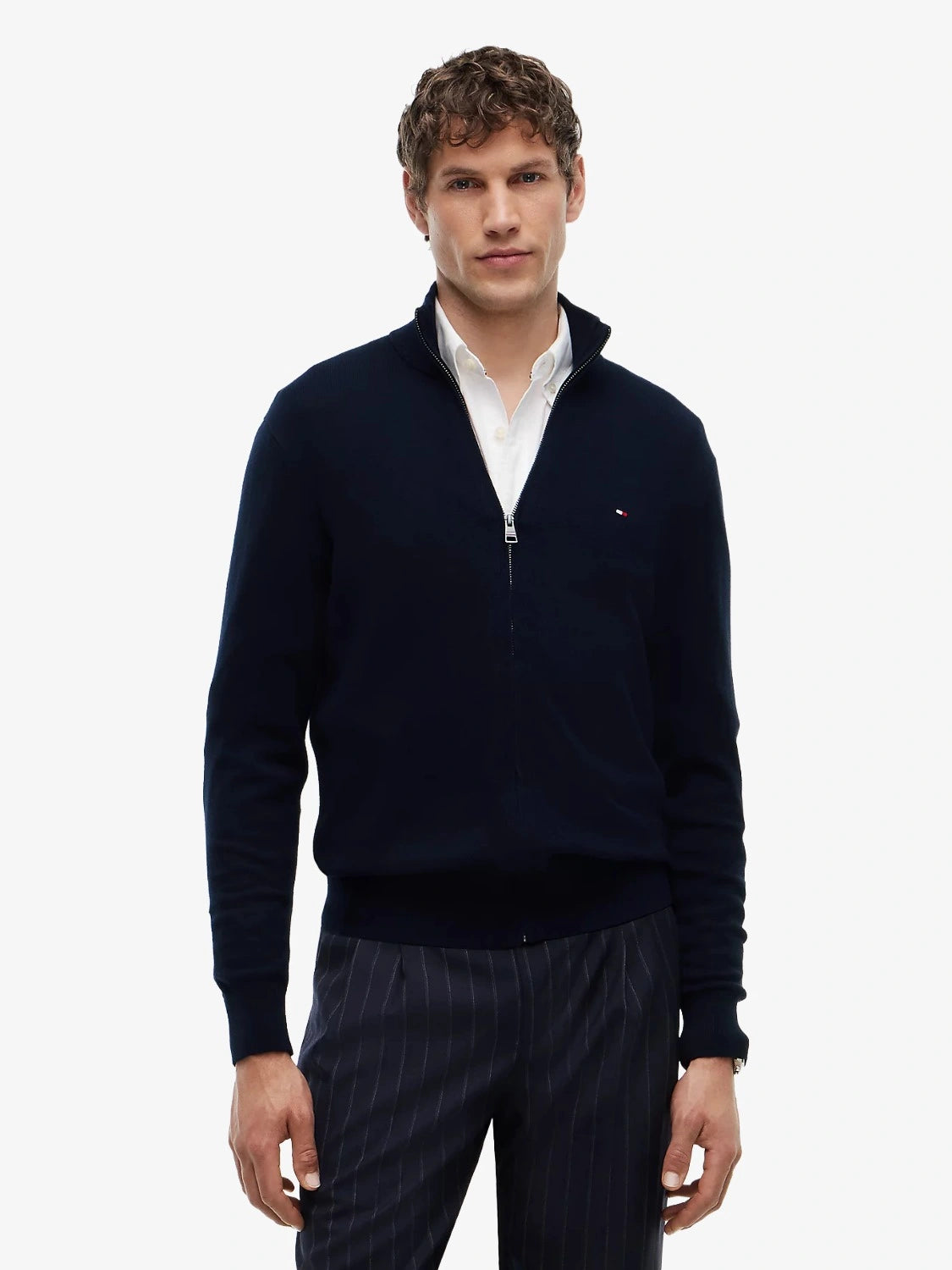gilet-zippe-tommy-hilfiger-marine-homme-MW0MW28050DW5-face