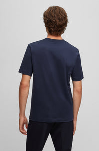 T-shirt BOSS marine en jersey de coton pour homme | Georgespaul