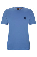 Charger l&#39;image dans la galerie, T-Shirt col rond BOSS bleu en coton | Georgespaul
