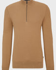 Pull demi-zip BOSS beige - Georgespaul