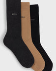 Lot de 3 paires de chaussettes BOSS beiges | Georgespaul 