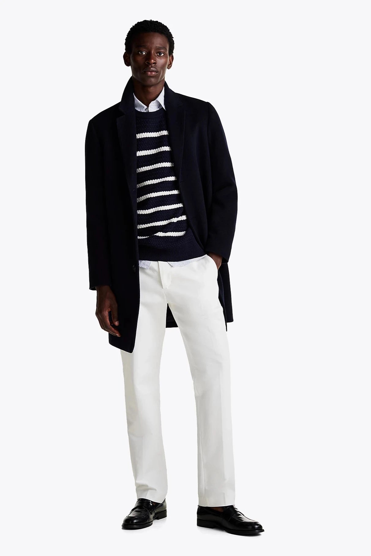 Manteau Tommy Hilfiger marine homme | Georgespaul  